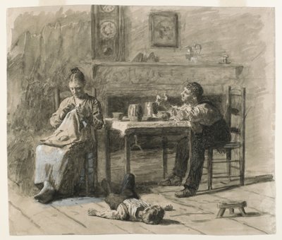 Es gibt so etwas wie Anrufe in dieser Welt, Illustration für Mr. Neelus Peelers Bedingungen von Thomas Eakins